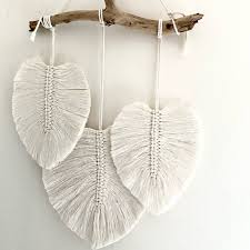 Beginners mooncatcher diy tutorial diy macrame moon tutorial + free tutorial video. Macrame Feather Wall Hanging Craft Kit By My Little Wish Notonthehighstreet Com