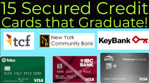 A secured credit card is guaranteed by a cash deposit that a cardholder makes when they open the account. 15 Secured Credit Cards That Graduate To Unsecure In Less Than 1 Year Get A Credit Limit Increase Youtube