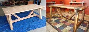 It is an easy furniture project that will take about one weekend and cost less than $200 to make. How To Build A Rustic And Bold Farm Table Diy Projects With Pete