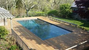 10 pool deck ideas that will transform a dull boring patio into a vibrant, attractive and safe place to enjoy and relax, from travertine to artificial grass. Wooden Pool Decks Atlantic Woodworking