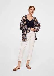 Cotton Crochet Cardigan Women Mango Usa 2020 Kadin Hirkalar Moda Stilleri