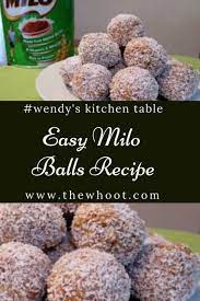 Milo Balls With Marie Biscuits Facebook Recipe Video Tutorial Balls Recipe Marie Biscuit Chocolate Balls Recipe