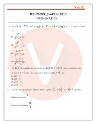 The distance between the circumcentre and orthocenter of the triangle whose vertices are (0, 0), (6, 8) and (4, 3) is 5 5 5 125 (a) unit (b) unit (c) unit (d). Jee Main Maths Question Paper With Answer Keys 2017 Online Exam 8th April