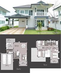 Tariq on house plans 8x13m full plan 3beds. Classic Two Storey House Design With Three Bedrooms Two Storey House Bungalow House Plans Home Building Design