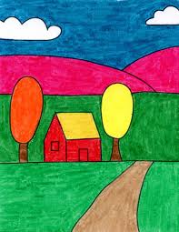 Safe, secure & free returns. How To Draw An Easy Landscape Art Projects For Kids