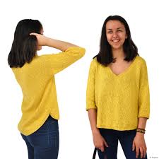 En hiver, le pull tricoté est la pièce indispensable de notre garde robe. Fiche A Telecharger Du Pull Femme Col V Bambara La Droguerie