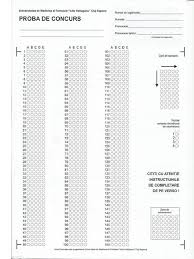 Concurență mare anul acest la medicină. Foaie Grile Necompletata Admitere Umf