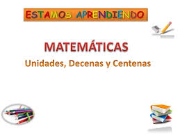 Resultat d'imatges de decenas y unidades