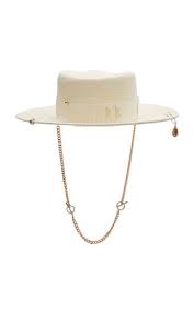 Chain Embellished Straw Gambler Hat By Ruslan Baginskiy Hats Moda Operandi Gambler Hat Hats Hat Sunglasses