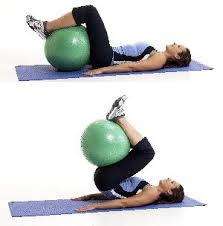 Stability Ball Reverse Crunch Lie Face Up On The Floor With Your Arms At Your Sides And Your Lower Legs Resting Atop An Exer Ball Exercises Exercise Hip Lifts