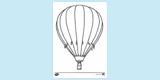 Animated flying hot air balloon coloring page. Free Hot Air Balloon Colouring Colouring Sheets