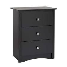 See more ideas about tall nightstands, drawers, furniture. Prepac Sonoma 3 Drawer Tall Nightstand In Black Bdc 2403