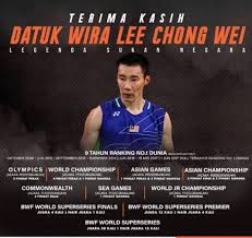 I dunno, but that kinda many have wondered what exactly the government will give chong wei. Serius Sedih Datuk Lee Chong Wei Umum Persaraan Mrsliez Com