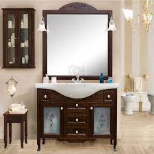 Cataloghi di mobili da bagno. Arredo Bagno In Legno In Stile Classico Noce Con Lavabo Ante E Cassetti Le Chic Arredamenti
