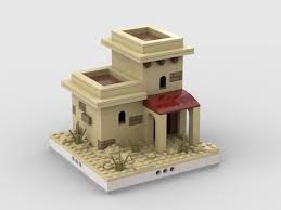 Desert House 9 For A Modular Desert Village Lego Architecture Minecraft Desert House Lego Deserts