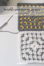 How To Join Granny Squares With An Invisible Seam B Hooked Crochet Invisibly Join Granny Squares So Yo Joining Granny Squares Granny Square Crochet Granny