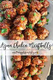 Asian Chicken Meatballs Ground Chicken Recipes Healthy Ground Chicken Recipes Easy Ground Chicken Recipes