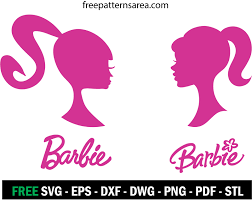 Barbie Silhouette Head Vector Logo Sign Freepatternsarea Barbie Silhouette Silhouette Head Barbie Images