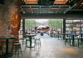 A Beer Garden Philly Style Brewery Interior Garage Door Design Brewery Design