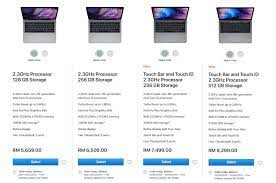 | please provide a valid price range. The Newly Refreshed Apple Macbook Pro Now Available In Malaysia Price Starts At Rm 7499 Lowyat Net