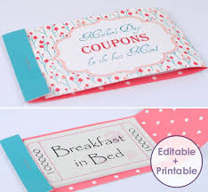 Gifts For Your Mom On Her Birthday Mothers Day Coupon Booklets To Personalize And Print Mom Coupon Book Coupon Book Diy Mother S Day Coupons