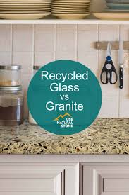 granite vs. recycled glass countertops