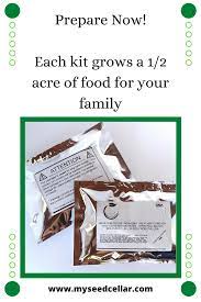 Vegetable Seed Pack Storage Seed Kit Sealed In Mylar Bag Etsy Seed Kit Vegetable Seed Survival Gardening