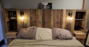 Recycled Pallets Bed Headboard Headboards For Beds Bed Frame Design Pallet Bed Headboard