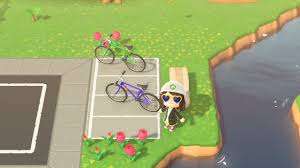 Mountain bike is a piece of furniture in animal crossing: Bicycle Parking Animal Crossing Pattern Gallery Custom Designs