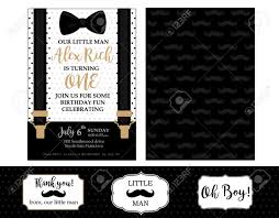 Little man baby shower theme is a good option for mothers expecting a baby boy. Little Man Birthday Party Baby Shower Party Invitation Card Royalty Free Cliparts Vectors And Stock Illustration Image 117102420