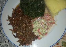 Enjoy this with your family and let me know how it goes. Step By Step Guide To Prepare Speedy Fried Omena Kienyeji Mboga Mix Coleslaw Salad Semolina Ugali Mendazi