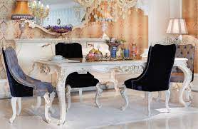145 results for kitchen table and chairs set. Casa Padrino Luxury Baroque Dining Chair Set 6 Kitchen Chairs In Baroque Style Baroque Dining Room Furniture