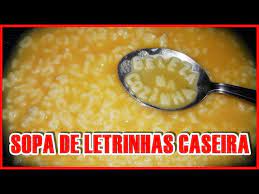 Como Fazer Sopa De Letrinhas Caseira Receita Para Criancas Por Beleza Na Cozinha Youtube