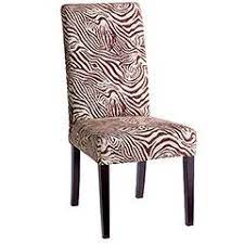 H dining chair (set of 2) low sloped arms and a slight hourglass shape low sloped arms and a slight hourglass shape to the seat back define this set of two dining chairs upholstered in cotton velvet in white bicast leather. Brown And White Zebra Dining Chair