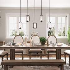 Rectangle Box Pendant Light 4 Lights Rustic Kitchen Lighting Kitchen Lighting Over Table Dining Lighting