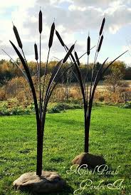 Metal projects welding projects metal crafts welding ideas art projects welding crafts metal yard art scrap metal art metal art sculpture. Bullrushes Metal Garden Art Metal Yard Art Lawn Art