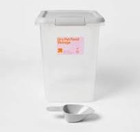 Pet Food Storage Tub with Built-in Scoop - 20lbs - up&up™