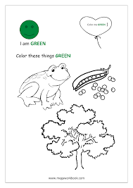 The green color is considered one of the most satisfying colors on the color wheel, and it is usually connected with nature. Learn Colors Red Coloring Pages Blue Coloring Pages Yellow Coloring Pages Green Coloring Pages Black White Brown Gray Purple Orange Pink Colors Coloring Pages Megaworkbook