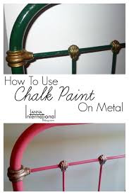 How To Use Chalk Paint On Metal Antique French Cast Iron Bed Makeover Make Life Simpler French Painted Furniture Metallic Paint Iron Bed