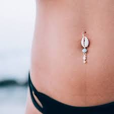 Mama Ocean Belly Button Piercing Body Jewellery Seashell Belly Jewelry Belly Button Piercing Belly Piercing