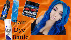 Tish & snooky's manic panic is the original fantasy hair color and cosmetics lifestyle brand. Best Worst Hair Dye Brands Ft Arctic Fox Adore Manic Panic And Ion Blue Hair Dye Review Youtube