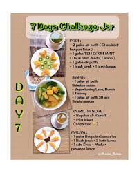 Aku akan share pengalaman selama diet challenge jsr ini dan menu apa saja yang aku makan. 7 Days Challenge Food Meals Fruit