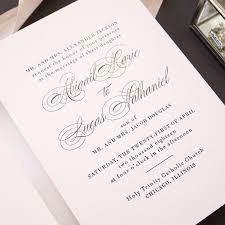 Black tie formal wedding invitations. Black Tie Wedding Invitations In Letterpress Timeless Banter And Charm