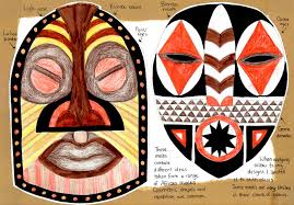 African Mask Worksheet Designing Your Own Mask By Combining Ideas From Other Masks African Masks African Art Projects African Art