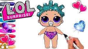 Baby, cute, doll, lol surprise, toy. Lol Lil Cosmic Queen Coloring Page Lol Doll Printable Coloring Pages Glitter Art Youtube