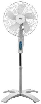 Optimus F 1760 16 Inch Wave Oscillating 3 Speed Stand Fan With Remote Control White 36 65 Save 8 34 Free Shipping Stand Fan Floor Fan Pedestal Fans