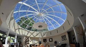 The white acrylic replacement dome will help diffuse natural light and spread it throughout your home. The Splendor Of Dome Skylights Spectacular Ceiling Decoration Ideas Dome Skylight Skylight Glass Architecture Ceiling