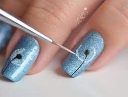 45 Easy Flower Nail Art Designs For Beginners Dandelion Nail Art Fashion Nails Nail Art
