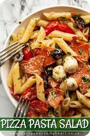 Pizza Pasta Salad Video Pasta Salad Pizza Pasta Salads Pasta