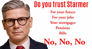 I can trust Farage for honesty and common sense politics. “Starmer is  scared of Reform” claimed Sky BBC claimed “Admission of your popularity  failure” LBC “why Starmer, are you holding a press